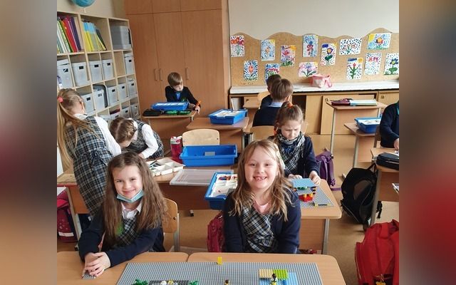 1b kl. kūrybinė pamoka su lego
