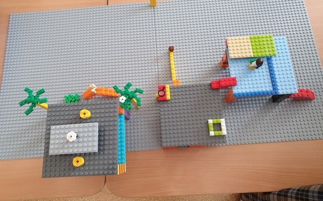 1b kl. kūrybinė pamoka su lego