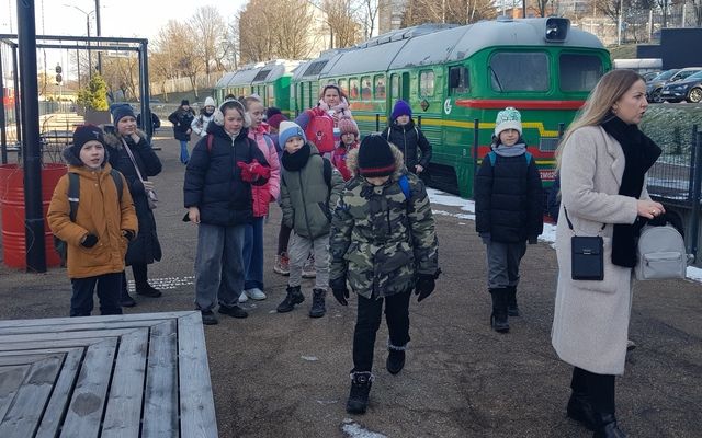 4a apsilankė Geležinkelio muziejuje Vilniuje