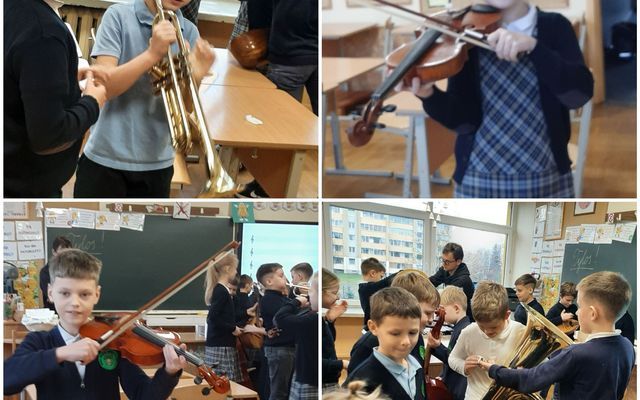 Edukacinė muzikos pamoka trečiokams