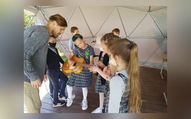 Edukacija ""Palapinė, kelionė ir muzika"