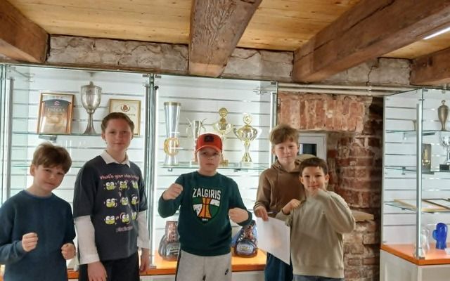 4d klasės mokiniai su mokytoja Rūta apsilankė Sporto muziejuje