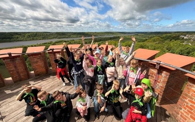 3b ir 4d klasių mokiniai keliavo Panemunio keliu