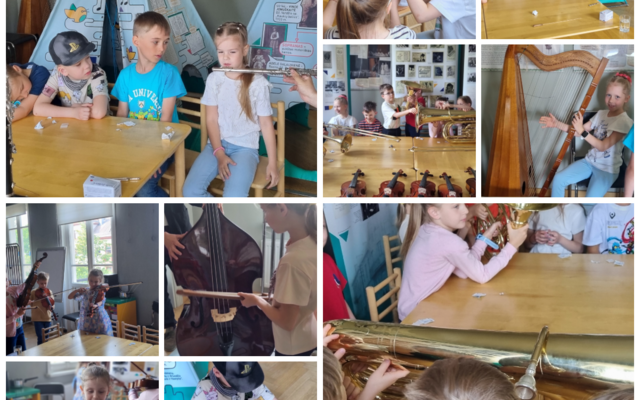 1c klasė edukacijoje "Svečiuose pas muzikos instrumentus"